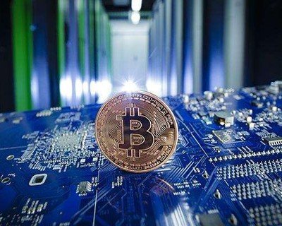 A large mining farm with numerous rigs operational